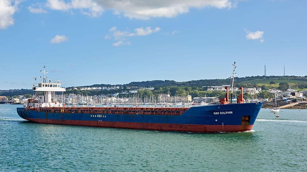 Kuvassa HAV Dolphin -rahtialus.