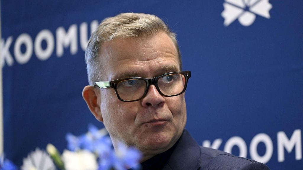 Orpo kokoomuksen eduskuntaryhmän kesäkokouksessa Vaasassa 27. elokuuta.