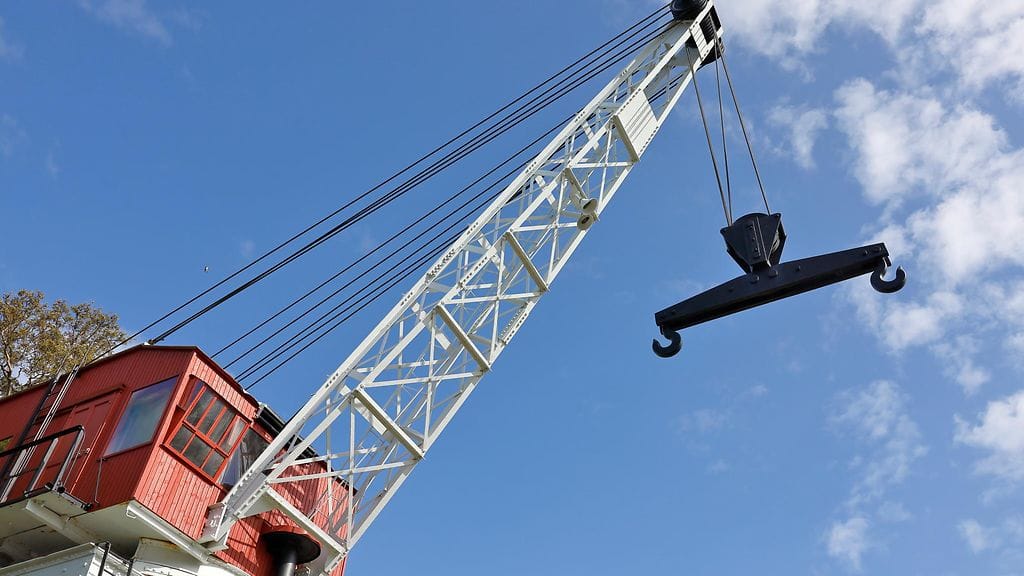 Kuvituskuva satamanosturista.