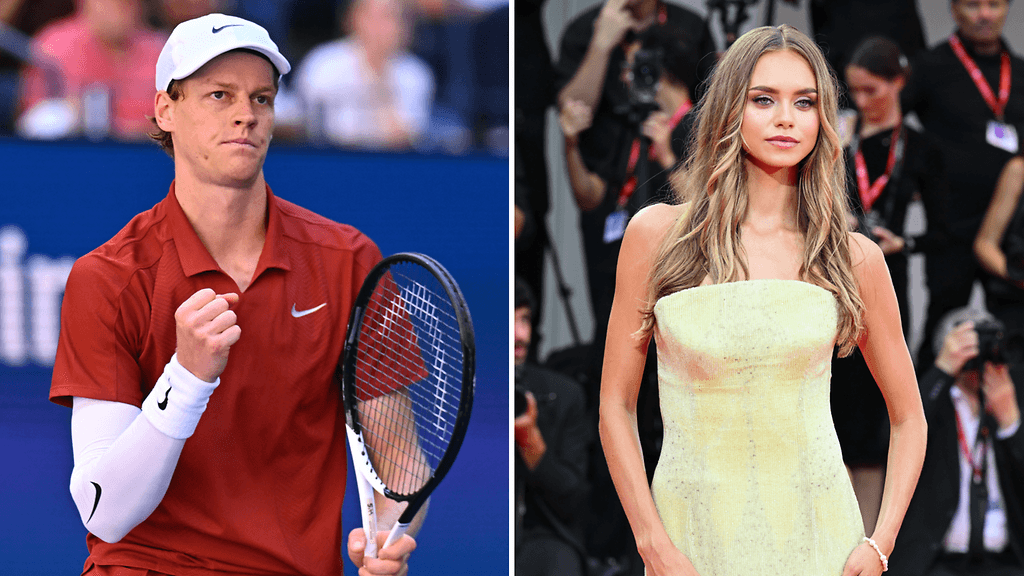 Jannik Sinner ja Laila Hasanovic.