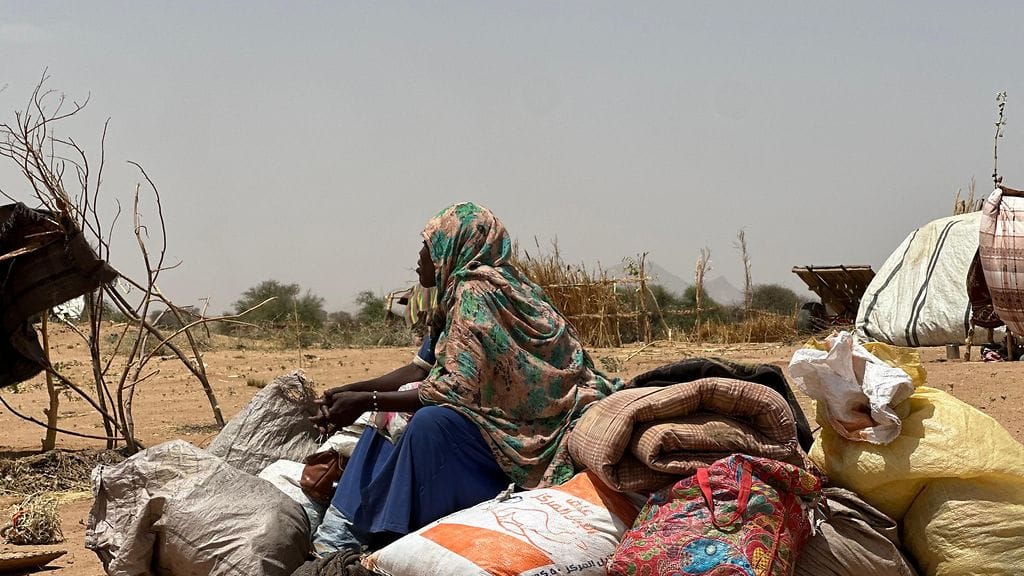 Kuvituskuva. Osiin Darfuria on julistettu nälänhätä. Kolme vuotta riehunut sisällissota on syössyt Sudanin pahaan humanitaariseen kriisiin