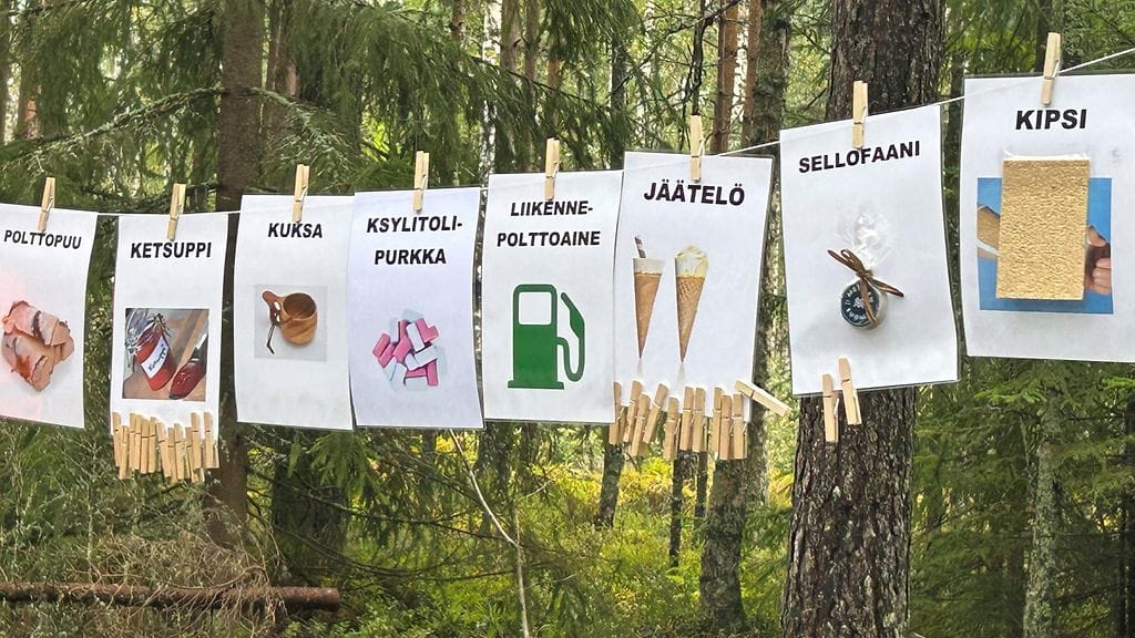 Lapset metsässä, puutuotteet