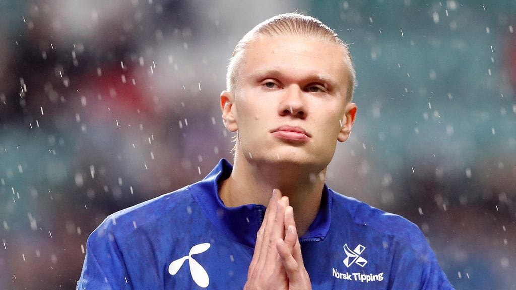 Erling Haaland on tehnyt 43 A-maaottelussa 42 maalia.