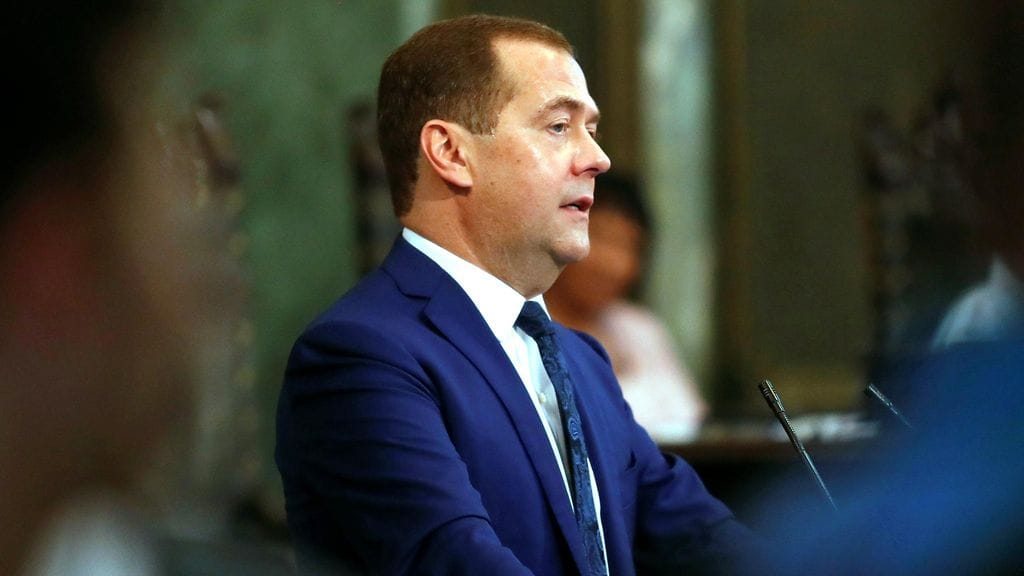 Kuvituskuva. Venäjän entinen presidentti Dmitri Medvedev on tunnettu kärkkäistä lausunnoistaan.