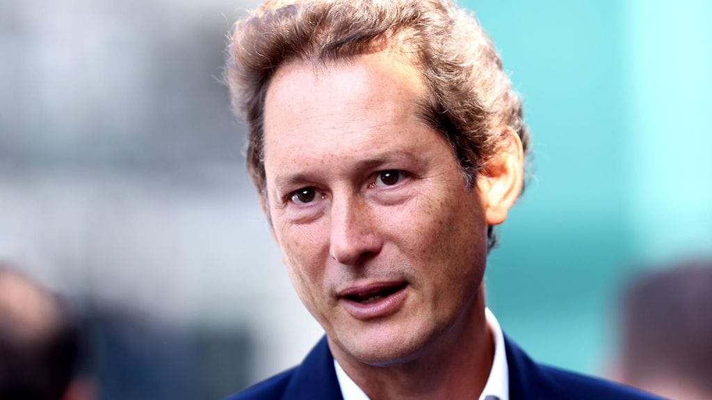 John Elkann F1:n Italian Grand Prixssä Monzassa 7. syyskuuta.