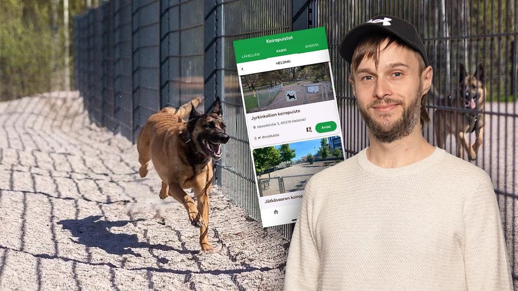 Ville Miekk-oja kehitti Koirapuisto-sovelluksen.