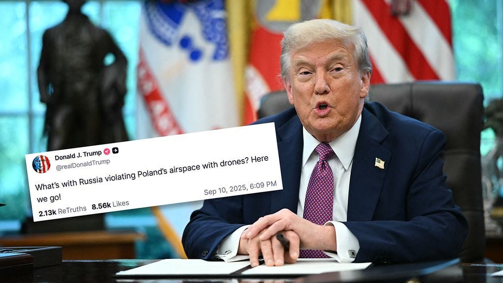 Trump kommentoi tapahtumia Truth Social -alustallaan.