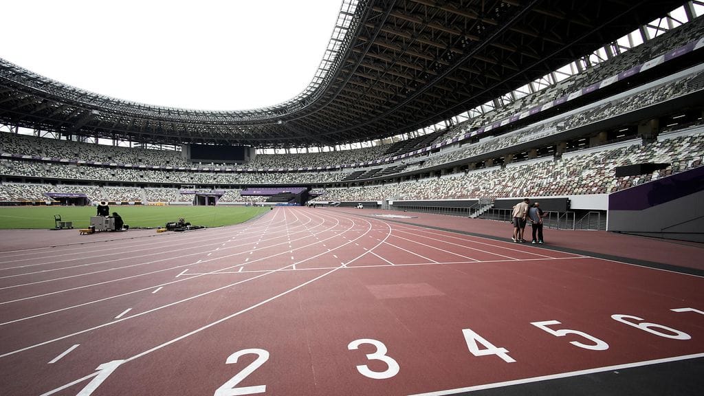 Japanin kansallisstadion on Tokion MM-kisojen keskuspaikka.