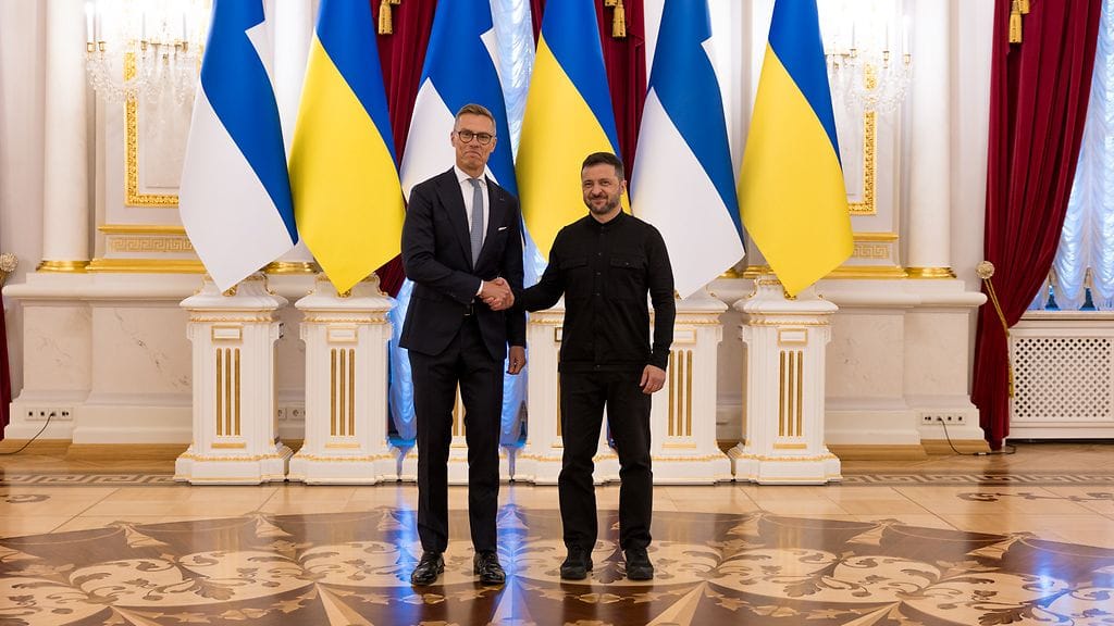 Alexander Stubb ja Volodymyr Zelenskyi pitivät lehdistötilaisuuden Ukrainan pääkaupunki Kiovassa torstaina 11. syyskuuta.