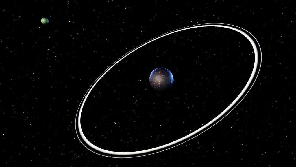 Kuvituskuvassa Quaoar-planeetta.