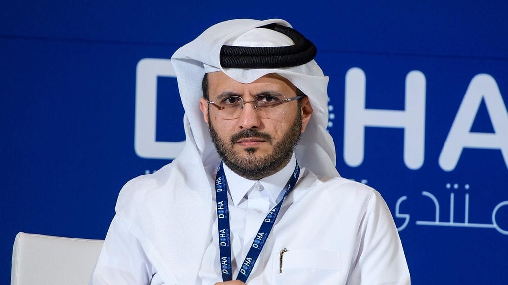 Kuvassa Qatarin ulkoministeriön edustaja Majed al-Ansari vuonna 2023.