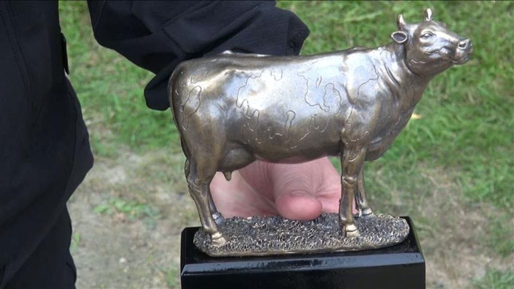 MTV Tällainen oli maatalouslomittajien SM-kisojen palkintopysti.