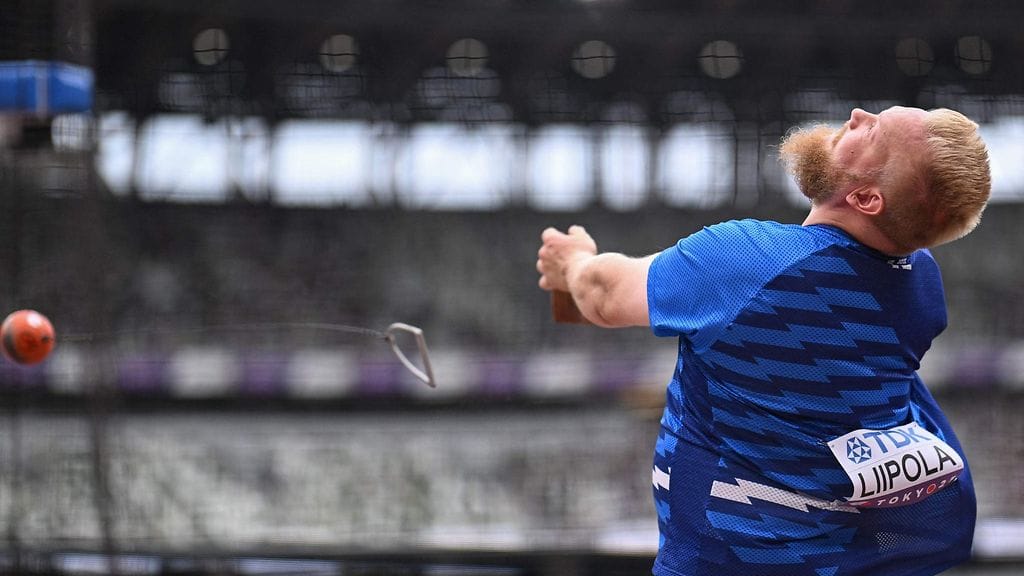 Henri Liipola heitti moukarikarsinnassa tuloksen 73,82.