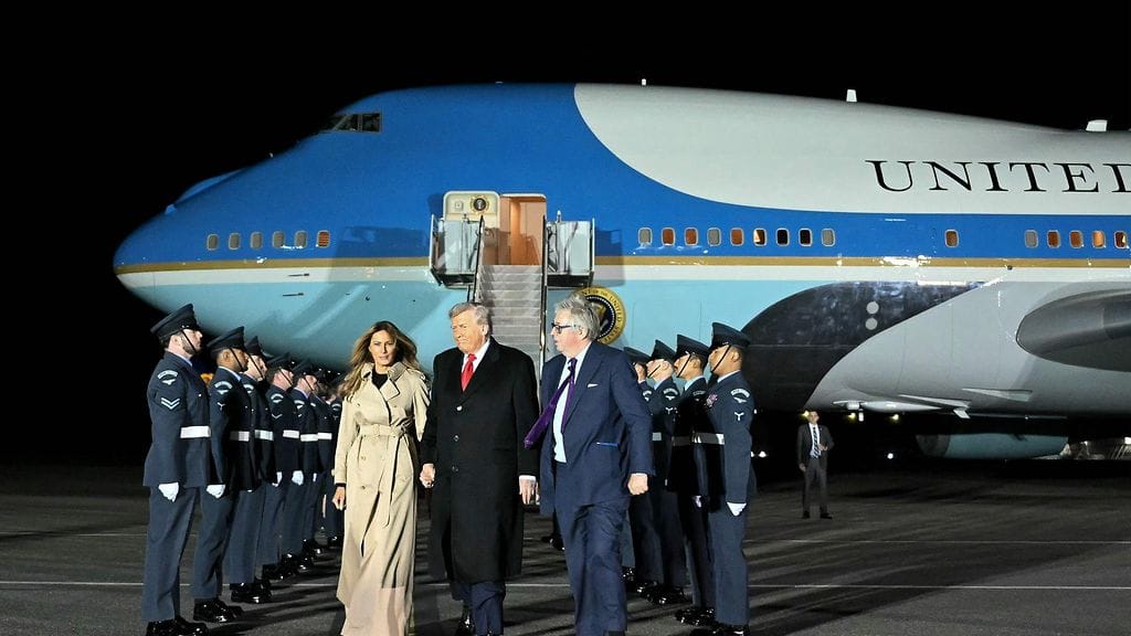 Trump lentokone afp britannia