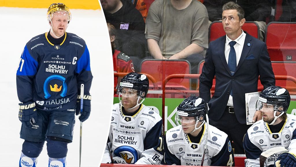 Jyrki Aho (oik.) on ollut tyytyväinen Kiekko-Espoon alkukauteen, mutta ottaisi Ville Lajusen (vas.) kernaasti mukaan ryhmäänsä.