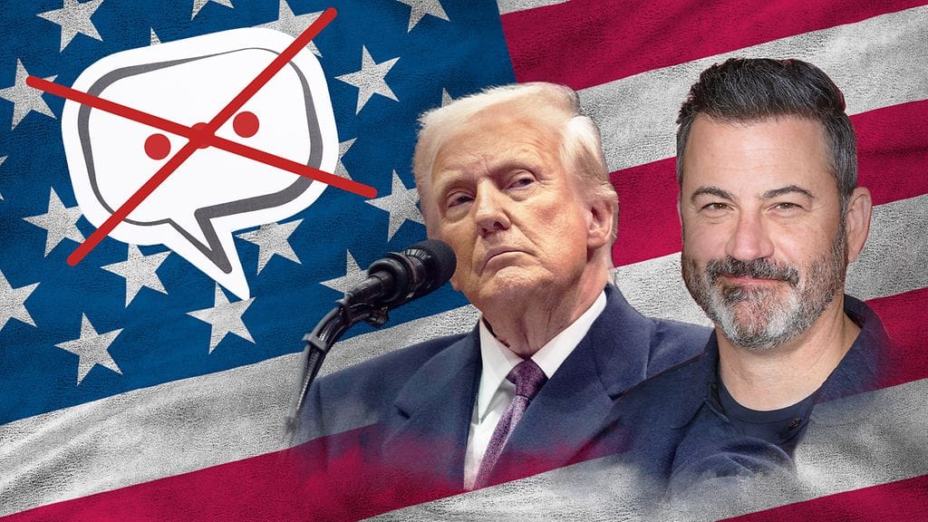 Donald Trump iloitsi sosiaalisessa mediassa Jimmy Kimmelin talk show'n hyllyttämisestä.