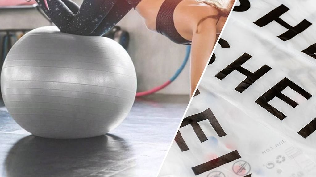 Kuvan kuntopallo vedetään myynnistä. Palloa on voinut tilata Sheiniltä.