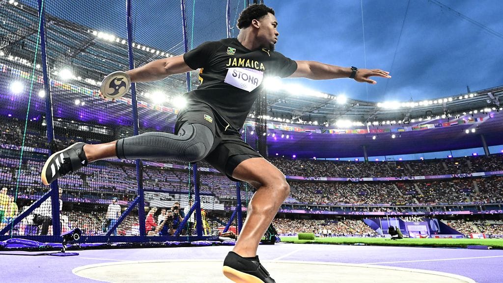 Roje Stona heitti olympiakultaa Pariisissa.