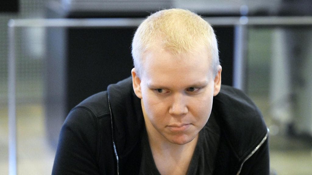 Kivimäki Helsingin hovioikeudessa tänään.