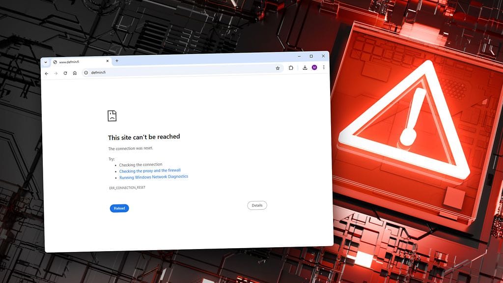 Palvelunestohyökkäyksen vuoksi puolustusministeriön sivusto ei toiminut keskiviikkona.