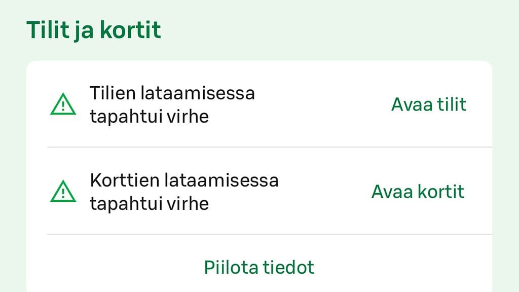 S-Pankin palveluissa häiriöitä 290925