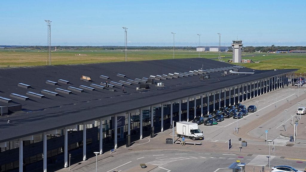 Kuvituskuva. Aalborgin lentokenttä Tanskassa 25. syyskuuta 2025.