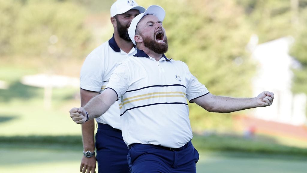Shane Lowry tuuletti Ryder Cupin voittoa.