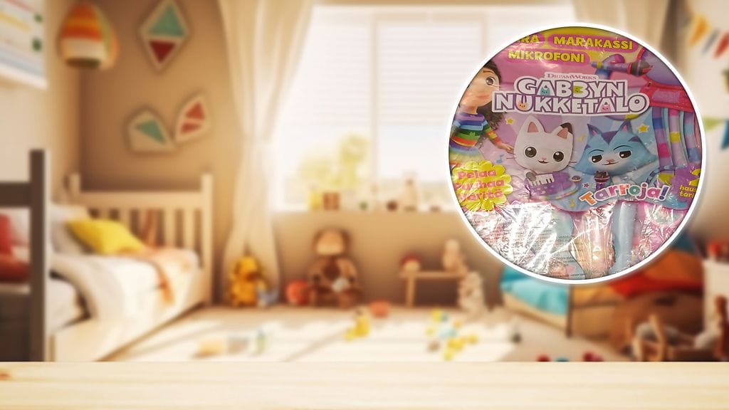 Gabbyn nukketalo -lehden mukana tullut lelu aiheuttaa lapselle tukehtumisvaaran.