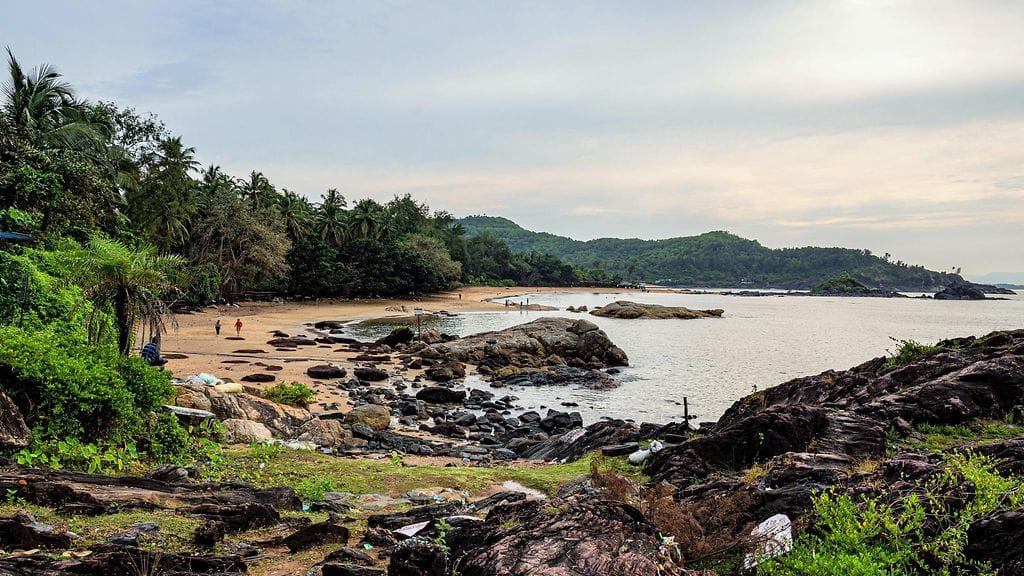 Kuvituskuva Gokarnan alueelta Karnatakan osavaltiosta, josta perhe löydettiin.