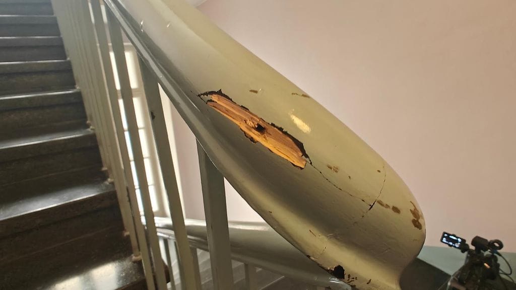 Töölön ampuminen rappukäytävä2