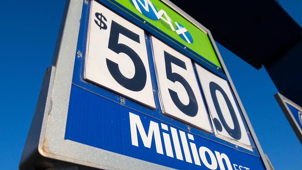 Lotto Maxissa oli tarjolla 55 miljoonaa euroa Kanadassa vuonna 2016. Kuvituskuva.