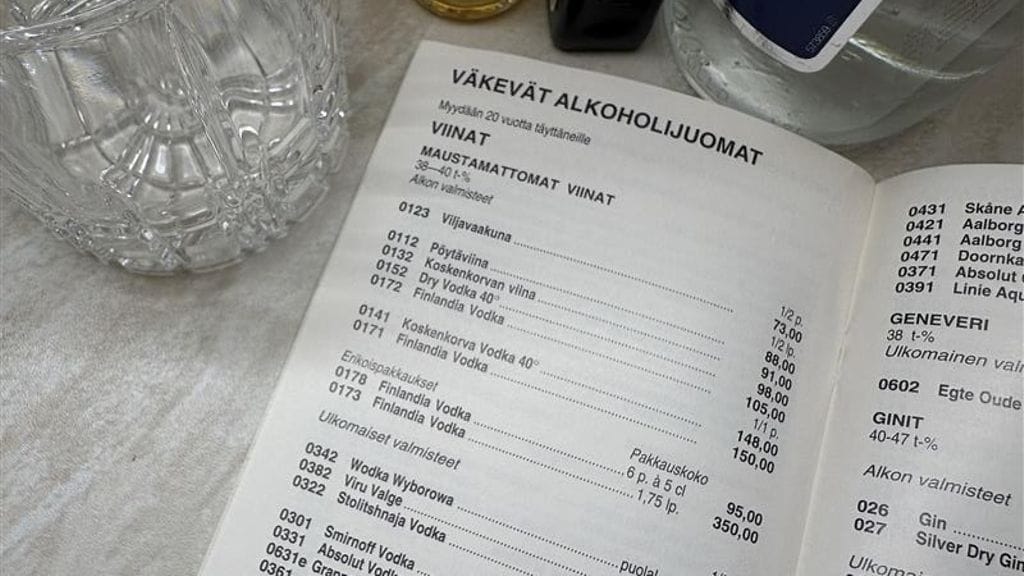 Alkon hinnasto 1.2.1993