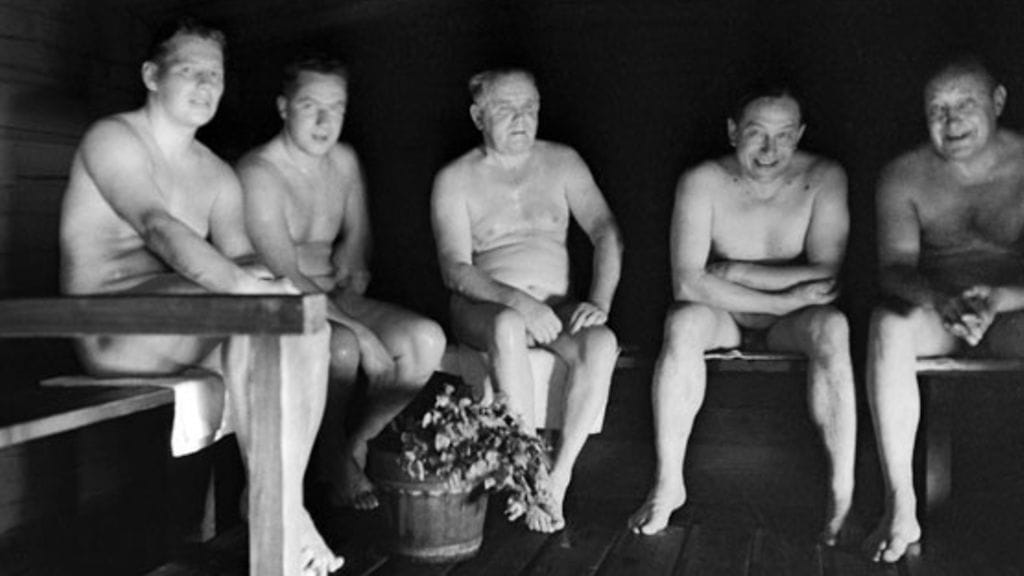 Saunojia vuonna 1958.