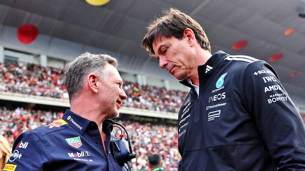 Christian Horner ja Toto Wolff olivat vuosien saatossa napit vastakkain useampaankin otteeseen.