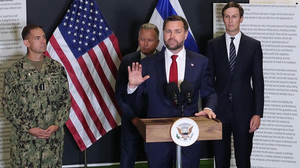 J. D. Vancen mukaan yhdysvaltain hallinto ei tue Länsirannan liittämistä Israeliin