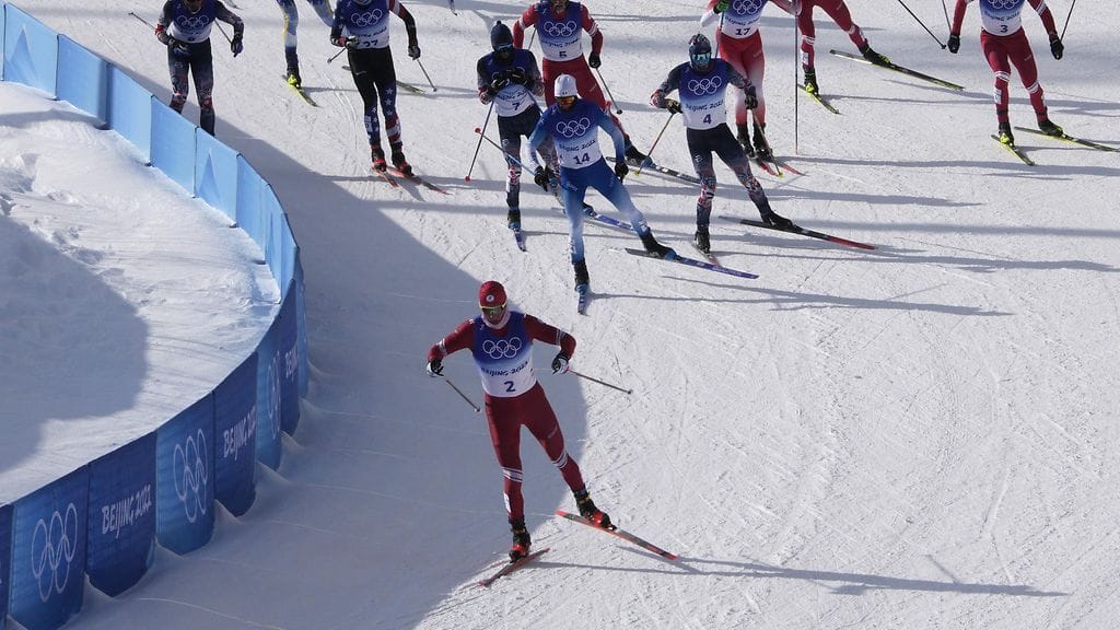 Venäläishiihtäjät ovat viimeksi saaneet kilpailla kansainvälisissä kisoissa vuonna 2022. Kuva Pekingin talviolympialaisista.
