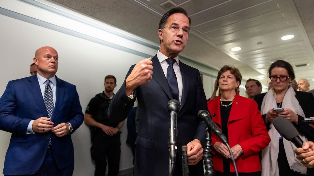 Mark Rutte Washingtonissa 22. lokakuuta 2025.