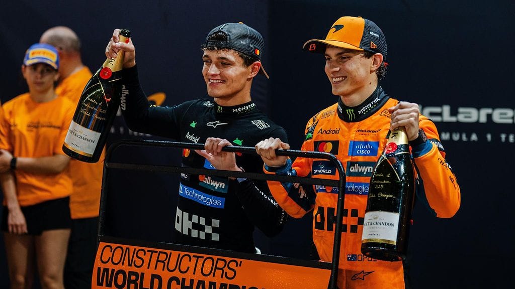 Lando Norris ja Oscar Piastri taistelevat tiukasti MM-sarjan kuljettajien tittelistä.
