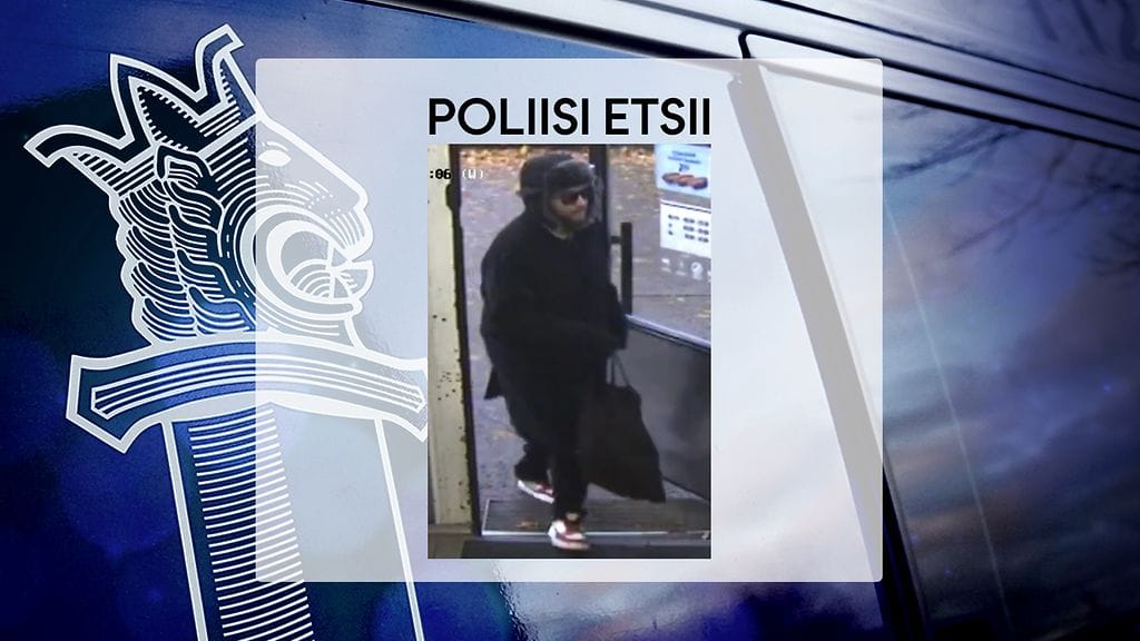 Poliisin julkaisema kuva epäillystä tekijästä.