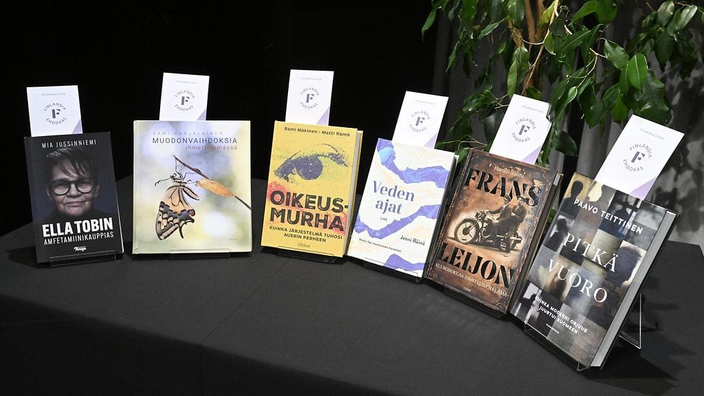 Tietokirjallisuuden Finlandia-voittaja valitaan marraskuun lopussa.