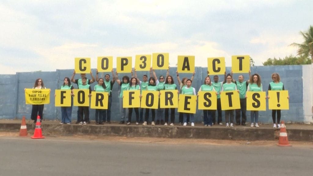 Belem, ilmastokokous, mielenosoitus