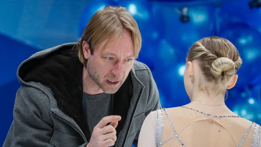 Jevgeni Pljushtshenko on toiminut uransa jälkeen taitoluisteluvalmentajana.
