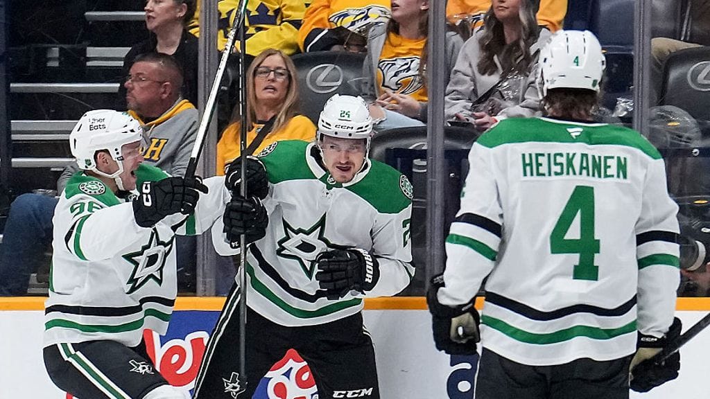 Mikko Rantanen, Roope Hintz ja Miro Heiskanen olivat kaikki tehoilla Dallasin voitossa.