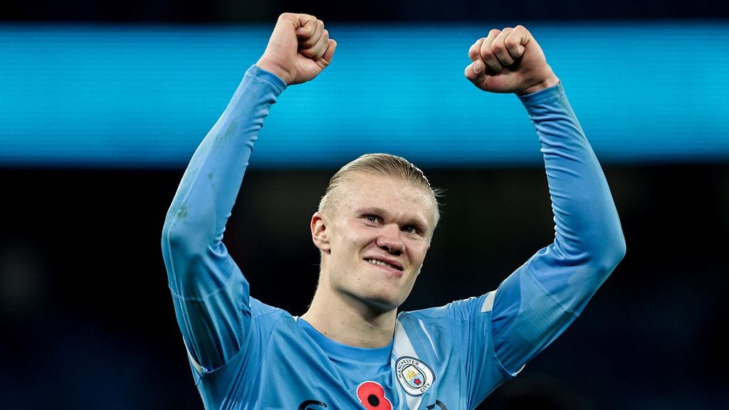 Kertaalleen maalannut Erling Haaland juhli Manchester Cityn voittoa Liverpoolista.