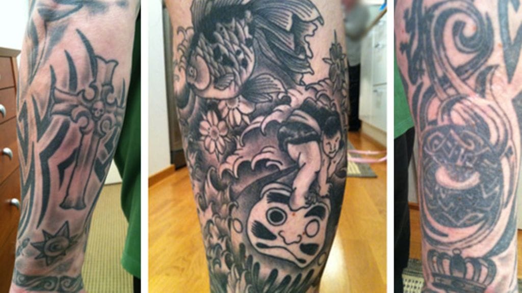 Raimo ottaa uuden tatuoidun kuvan, jos hänellä on todella hyvä tai todella huono olo.