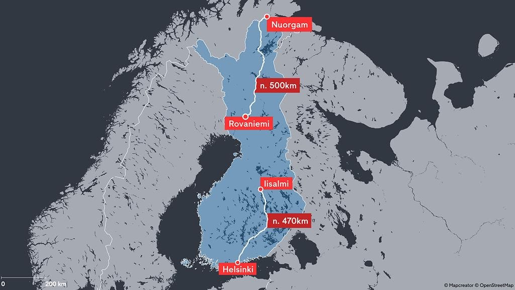 Nuorgamista Rovaniemellä on pidempi matka kuin Helsingistä Iisalmeen. Terveydenhuollon näkökulmasta on siis huolestuttavaa, jos Nuorgamin lähin yöpäivystys sijaitsisi Rovaniemellä.