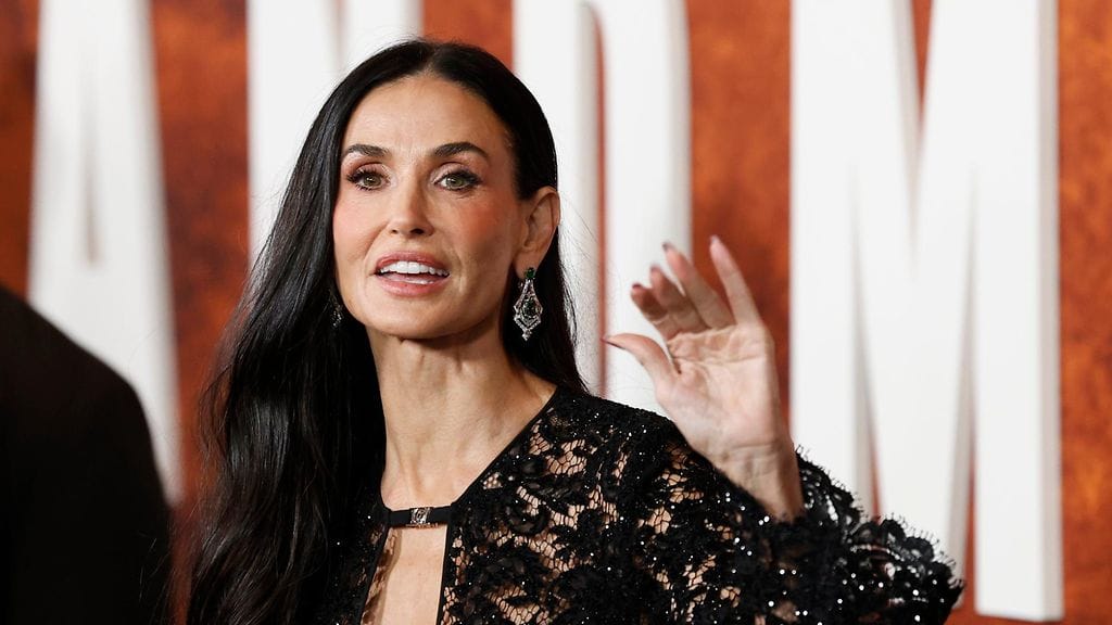 Demi Moore osallistui syntymäpäivänään ensi-iltaan.