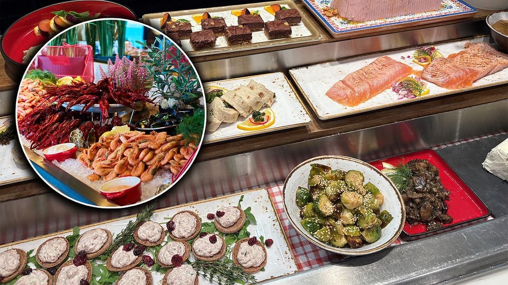 Erilaiset buffetit houkuttelevat suomalaismatkailijoita risteilyille.