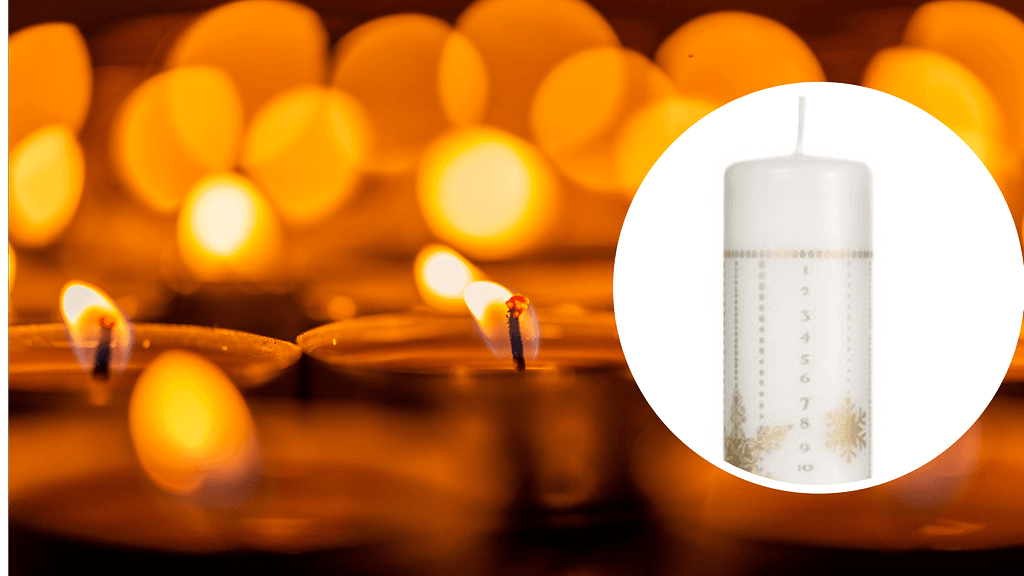 Tukes tiedottaa kynttilän takaisinvedosta. Kynttilä voi aiheuttaa turvallisuusriskin. Taustalla kuvituskuva.