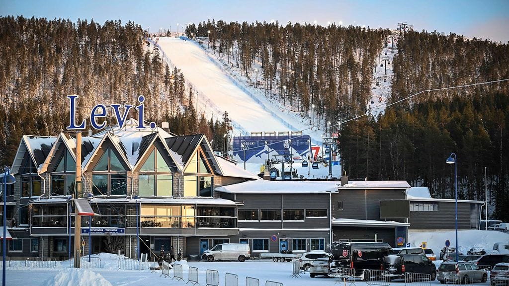 Levillä on nyt talvista.